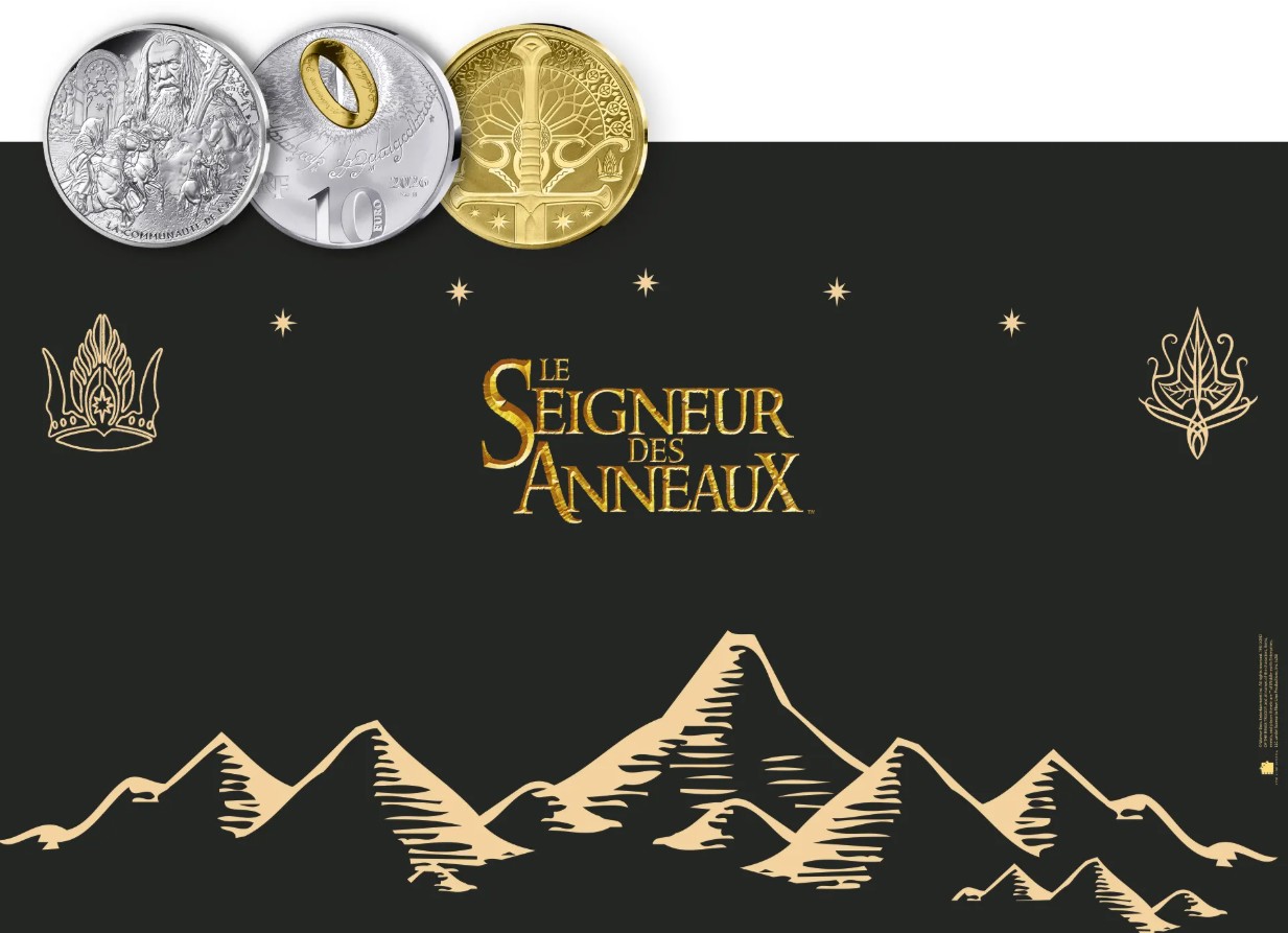 La Monnaie de Paris a une collection 2026 pour Le Seigneur des Anneaux.